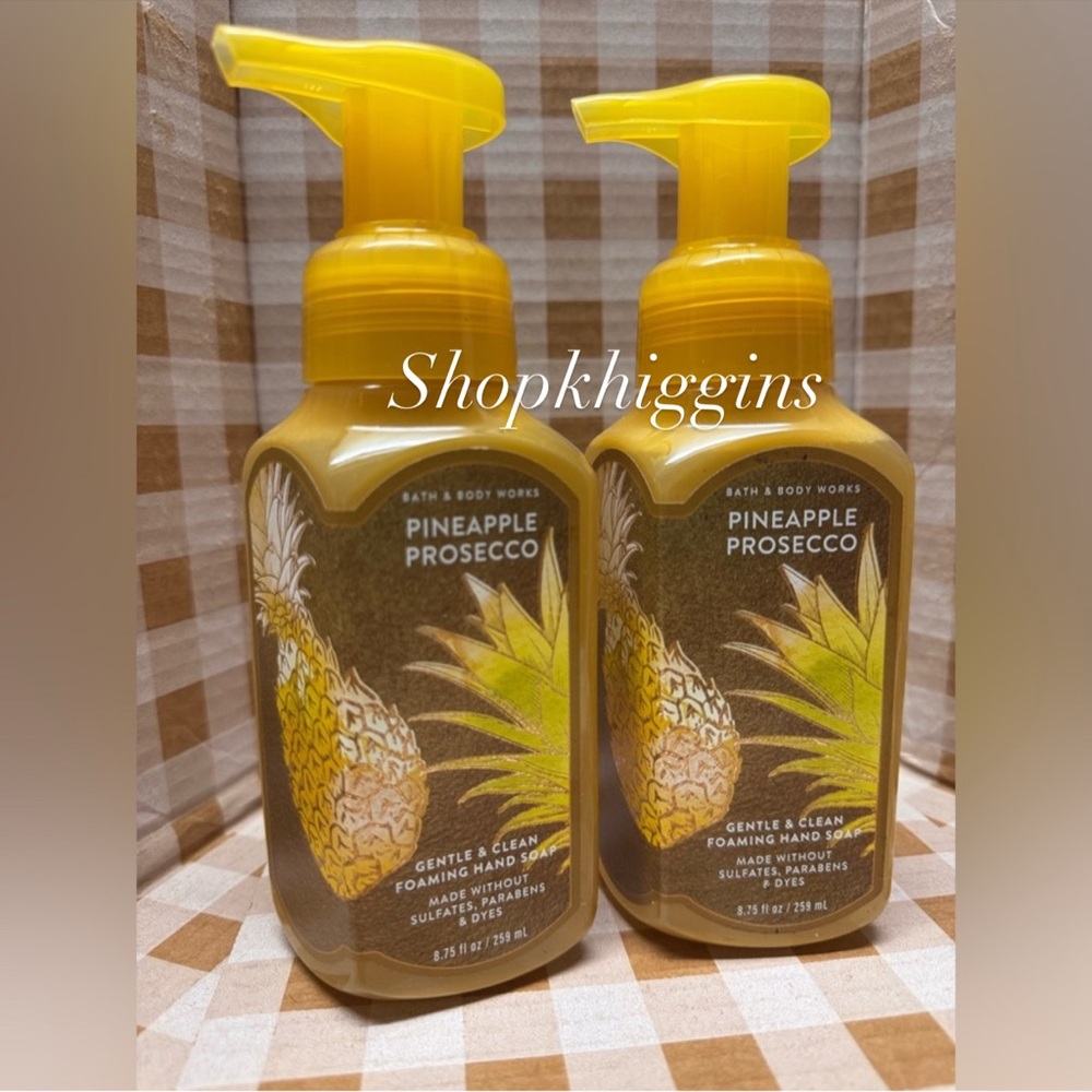NEW B&BW🍍(2) Pineapple Prosecco Foaming hand soaps 8.75 fl oz each